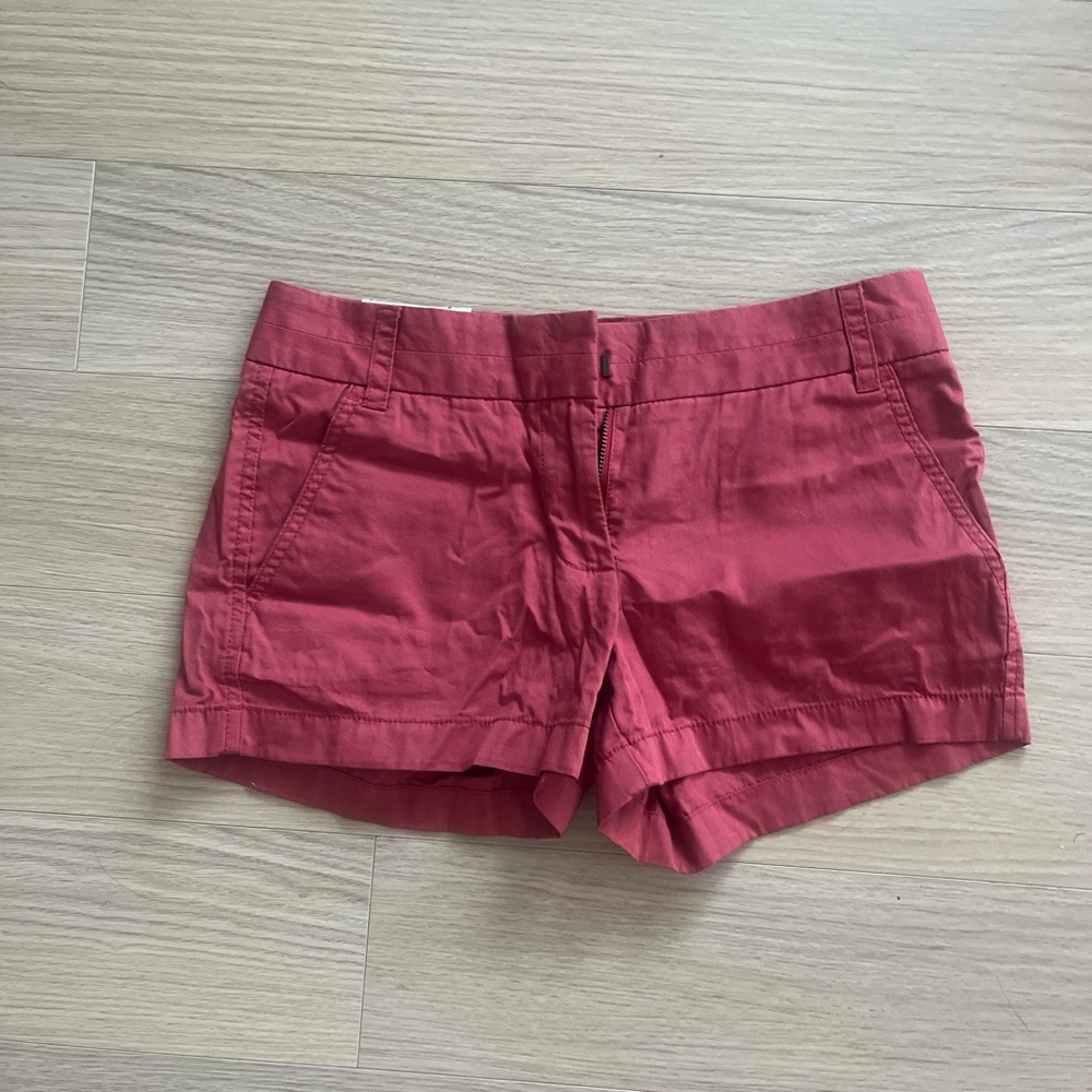 NEW J. Crew Salmon Pink Chino Shorts